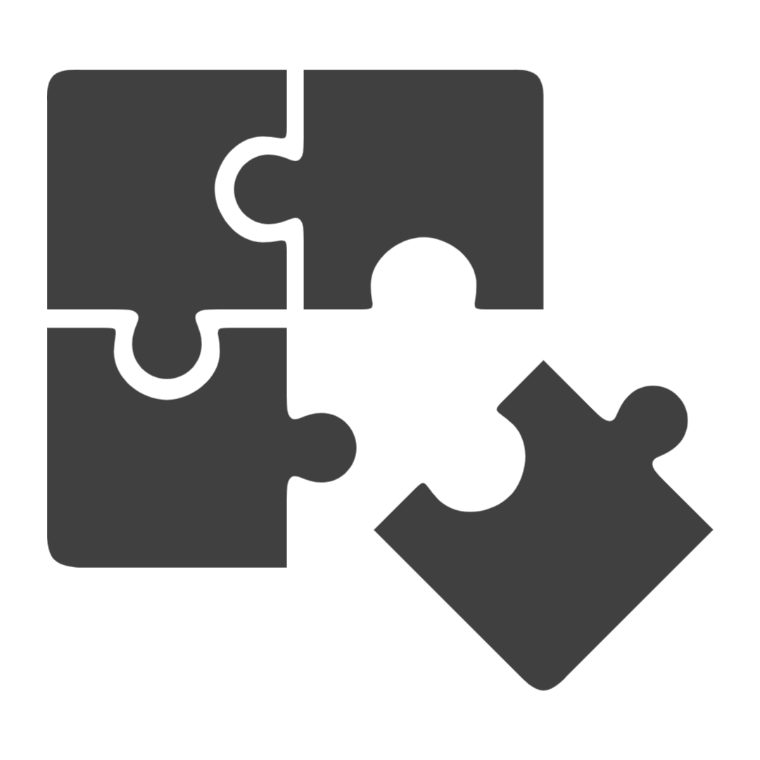 puzzle pieces depicting web application development