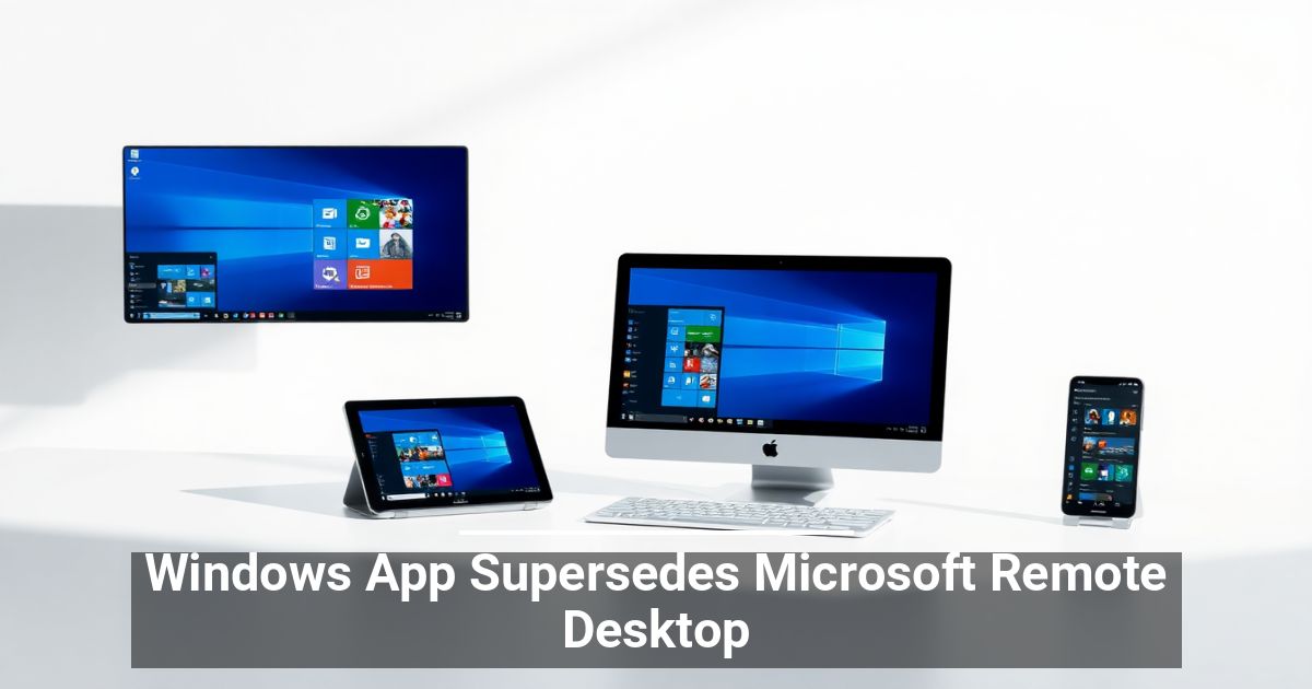 Windows App Supersedes Microsoft Remote Desktop Solid Technology